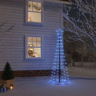 vidaXL Vidaxl &Aacute;rbol De Navidad C&oacute;nico 108 Led Azul 70x180 Cm
