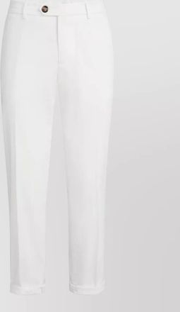 Brunello Cucinelli slim fit trousers cuffed hem