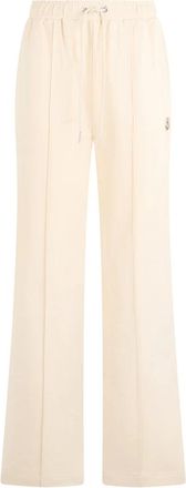 Moncler Cotton Jogging Broek - Dames - Wijde Broeken - Beige - S - Katoen - Broeken