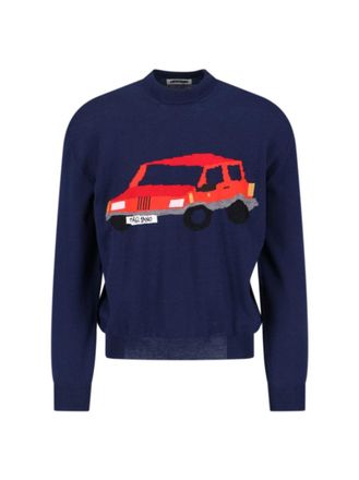 Magliano Deep Navy Graphic Car Sweater