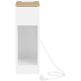 SoBuy SoBuy Bedside Table with 1 Drawer Wood 20x35x60cm Modern FBT111-E-WN