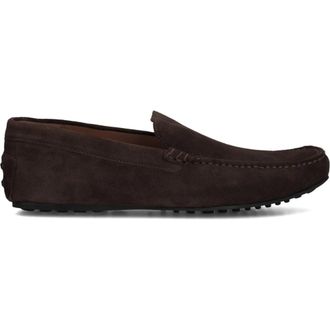 Stefano Lauran Schoenen, Heren, Bruin, 42 EU, Su&egrave;de, Heren Bio Slip-On Mocassins Bruin