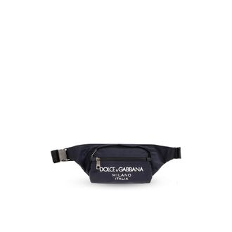Dolce & Gabbana Bum Bags, male, Blue, ONE SIZE, Belt bag with logo