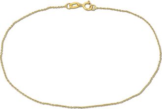 Delmar 14K Yellow Gold Diamond Cut Cable Chain Bracelet at Nordstrom Rack
