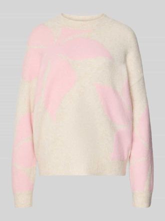 b.young B.Young Oversized Strickpullover mit gerippten Abschl&uuml;ssen Modell OMEA in Altrosa, Gr&ouml;&szlig;e XXL