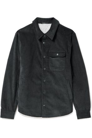 James Perse Fleece-Lined Cotton-Blend Corduroy Jacket