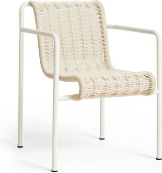 HAY Palissade Cord Dining Armchair, cremeweiss