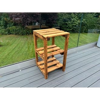 Charles Taylor Trading Charles Taylor Trading - Bramshall Multi Storage Regular Table - Timber - L50 x W54 x H90 cm