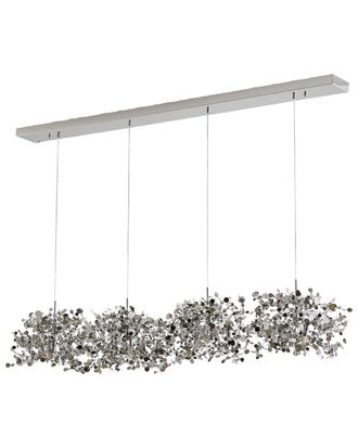 Bethel International 12-Light Stainless Steel Island Lighting