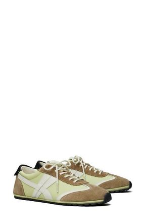 Tory Burch Hank Field Sneaker in Green /Blanc /Brown at Nordstrom, Size 10.5