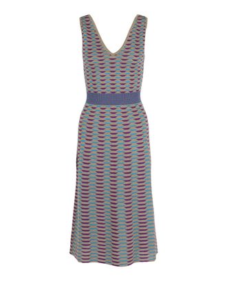 M Missoni Patterned Lam&eacute; Midi Dress