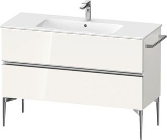 Duravit Sivida Mueble Bajo Lavabo, 2 Cajones, Tirador Cromado, - Duravit