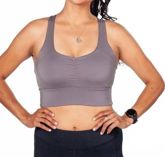 Handful Game Time Bra In Magnetic Gray
