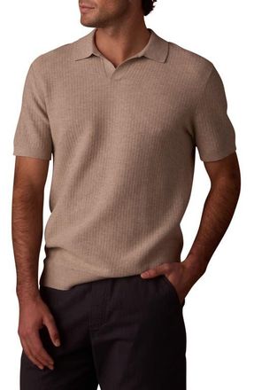 The Normal Brand BreezeKnit Polo in Flax at Nordstrom, Size Xx-Large