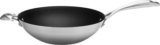 Scanpan CS+ 12.5-Inch Stainless Steel Nonstick Wok, Induction Ready