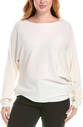 Lafayette 148 New York Asymmetric Silk-Blend Sweater