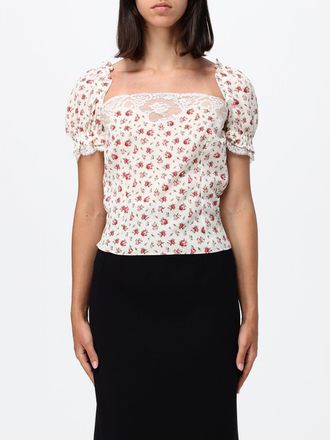 Dolce & Gabbana Top in cotone con stampa floreale