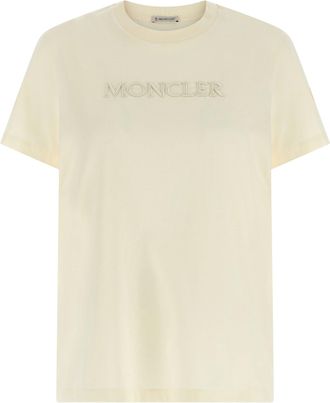 Moncler T-Shirt mit Logo-Stickerei