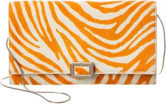 Roger Vivier Mini Buckle Haircalf Wallet On Chain