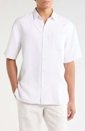 Kahala Electric Fern Short Sleeve Shirt in Shell at Nordstrom, Size Xx-Large