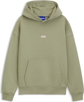 HUGO BOSS Logo-detail hoodie in cotton terry