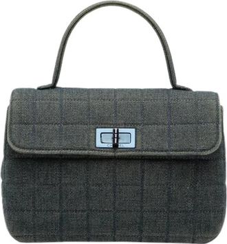 Chanel Pre-owned Denim Handtas - Dames - Vintage Handtas - Blauw - ONE Size - Denim - Vintage