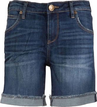 Kut from the Kloth Womens Catherine Boyfriend Short - Plus In Blue