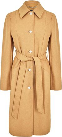 HUGO BOSS Womens 10253240 01 Overcoat in Medium Beige - Size 8 UK