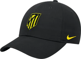 Nike Atletico Madrid Club Nike Mens Adjustable Cap in Black | C16941C991ATDM-BLK