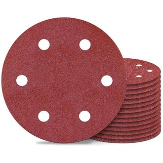 Elle Disco Abrasivo De 225 Mm (25 Piezas), Disco De Lijado De Grano 40 Para Lijadoras De Cuello Largo, Amoladoras De Paneles De Yeso De 6 Orificios, Papel 