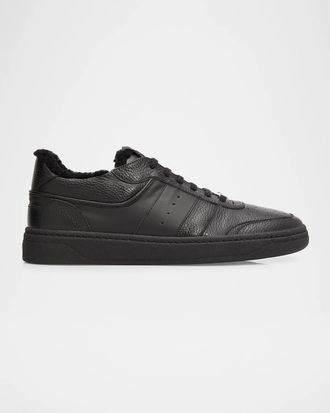 Giuseppe Zanotti Men & apos;s Dossy Shearling-Lined Leather Sneakers