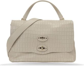 Zanellato Handtassen - Dames - Handtassen - Beige - ONE Size - Leer - Tassen