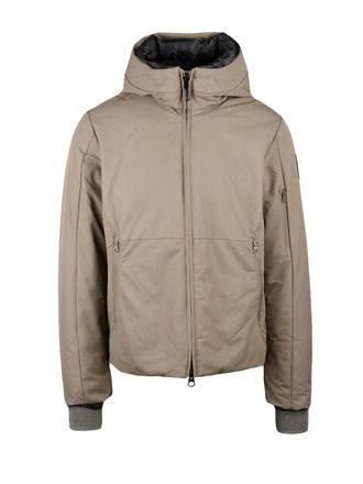 Bomboogie Padded Grey Coat with High Collar and Ribbed Cuffs