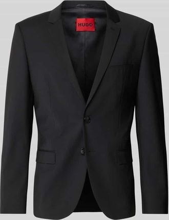 HUGO BOSS Super Slim Fit Anzugsakko aus Schurwoll-Mix Modell ARTIM204X in Black, Gr&ouml;&szlig;e 48