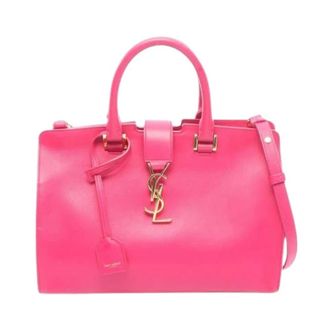 Saint Laurent Pre-owned Handbags, female, Pink, Size: ONE SIZE Pre-owned Vintage Handbag