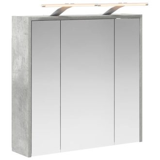 vidaXL Armario Con Espejo De Ba&ntilde;o Gris Concreto 63,5 X 16 X 62,5 Cm Vidaxl