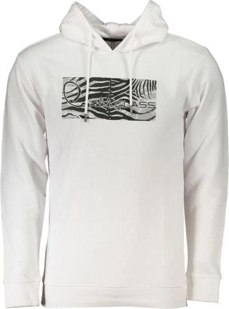 Cavalli Hoodies - Heren - Hoodies - Wit - 2XL - Katoen - Hoodies & sweatvesten