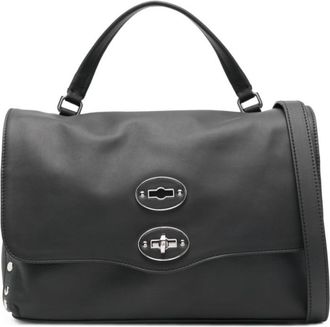 Zanellato Black Postina Medium Satchel