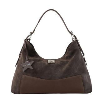 Pierre Cardin Erisma Lux Schoudertas - Dames - Tassen - Bruin - Maat: ONE Size Leer
