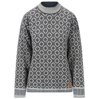 Dale of Norway Lang&oslash;y Sweater Merinopullover f&uuml;r Damen | grau