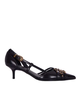 Pinko Black Leather Heels
