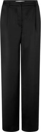 Sams&oslash;e & Sams&oslash;e Hoge taille broek met voorplooien - Heren - Straight fit broeken - Zwart - S - Broeken