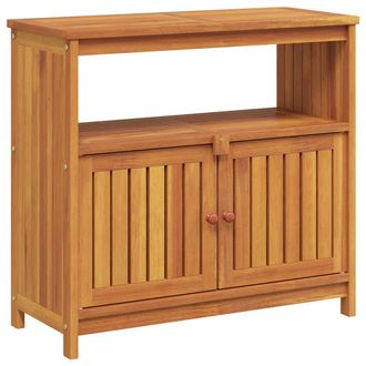 vidaXL Mesa Consola De Jard&iacute;n Madera Maciza Acacia 80x35x75 Cm Vidaxl