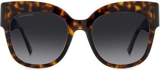 Dsquared2 D2 0097/S 086/9O Womens Sunglasses Tortoiseshell Size 53