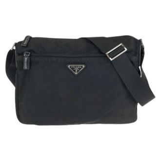 Prada Pre-owned Tessuto Nylon Shoulder Bag - Heren - Vintage Schoudertas - Zwart - ONE Size - Nylon - Vintage