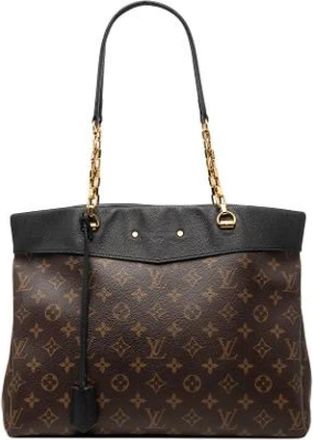 Louis Vuitton Pre-owned Pallas Shopper - Dames - Vintage Shopper - Bruin - ONE Size - Leer - Vintage