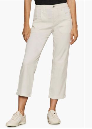 Sanctuary Womens Retreat Crop Pants In Chalk