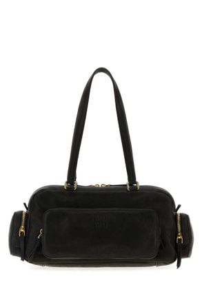 Miu Miu Black Logo Shoulder Bag