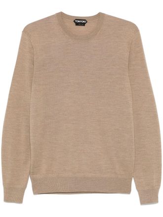 Tom Ford merino wool sweater - men - Wool - 48 - Neutrals