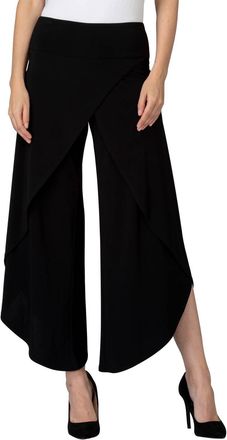 Joseph Ribkoff Overlay Pull On Pant In Black